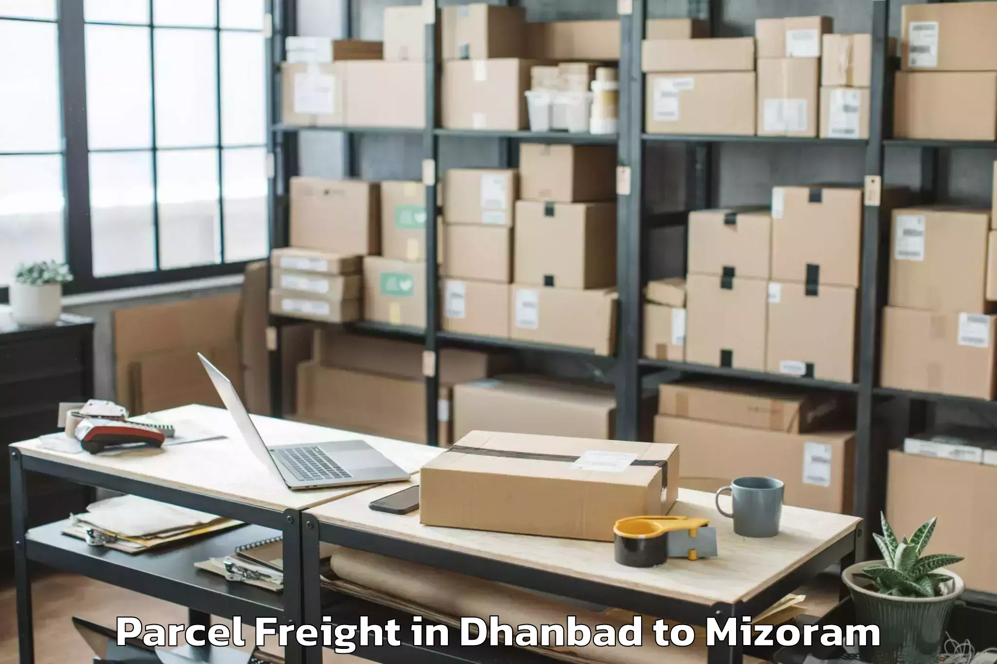 Book Dhanbad to Darlawn Parcel Freight